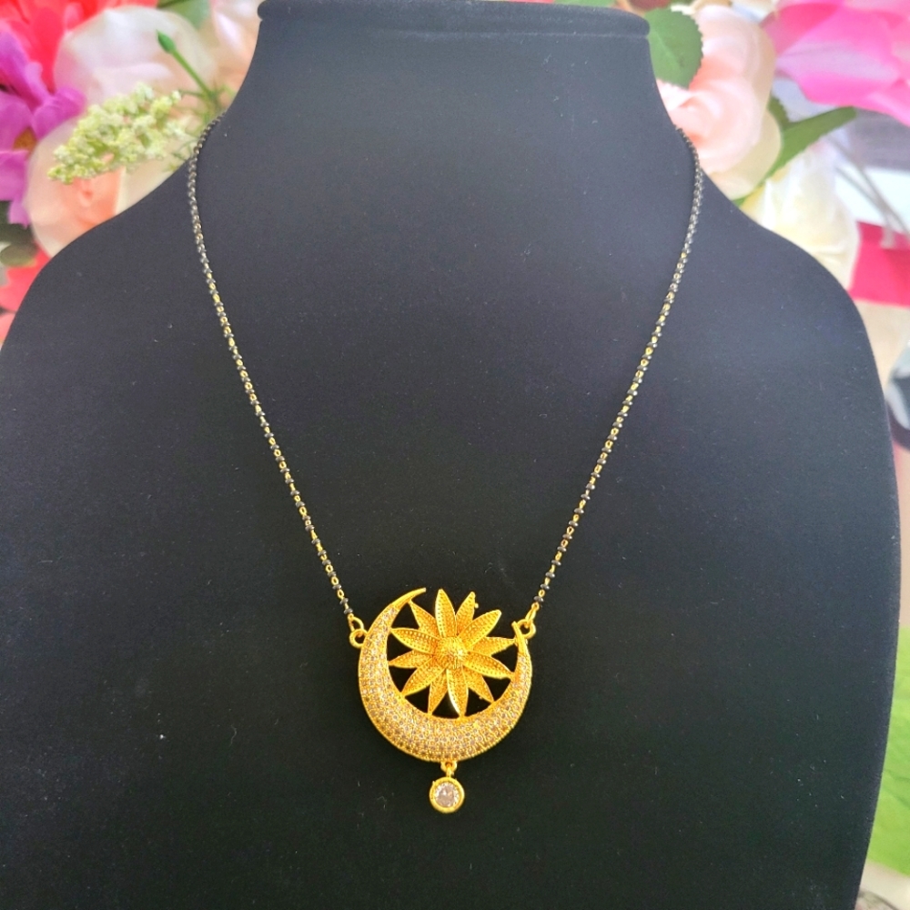 Goldplated Bollywood Indian Mangalsutra necklace